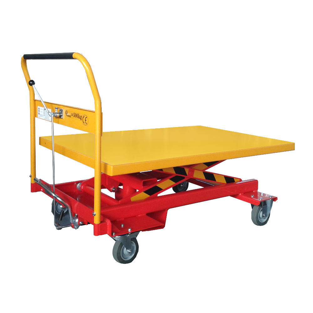 Wózek podnośnikowy stołowy WRP1 platforma 1200x800 mm